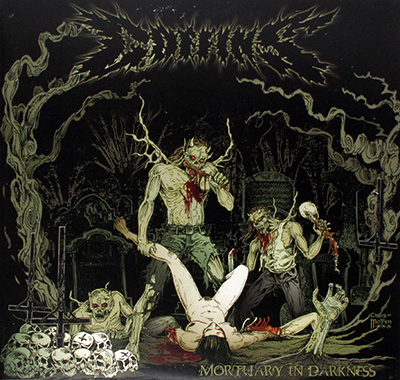 CRAMPS - Smell of FemaleCOFFINS - Mortuary in Darkness album front cover vinyl record